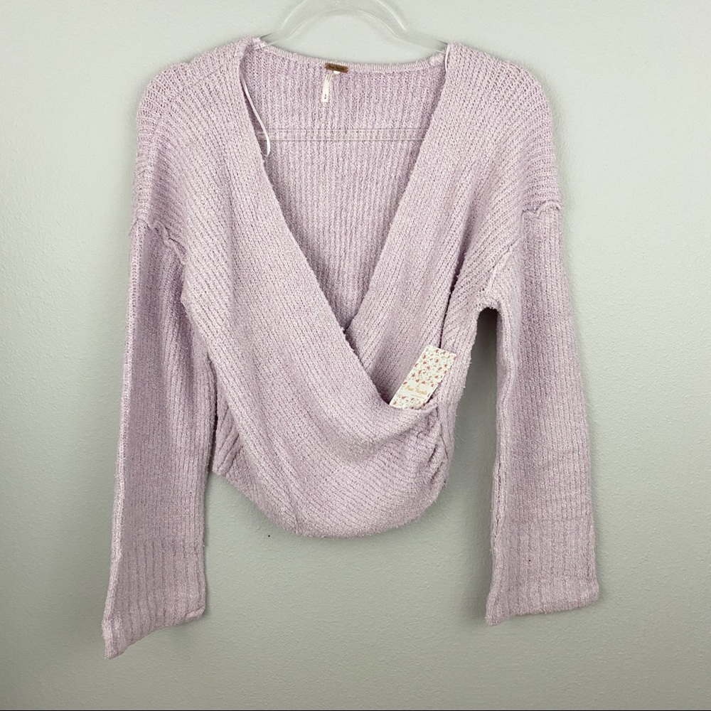 Free People • Sensual Wrap Sweater - Picture 2 of 7